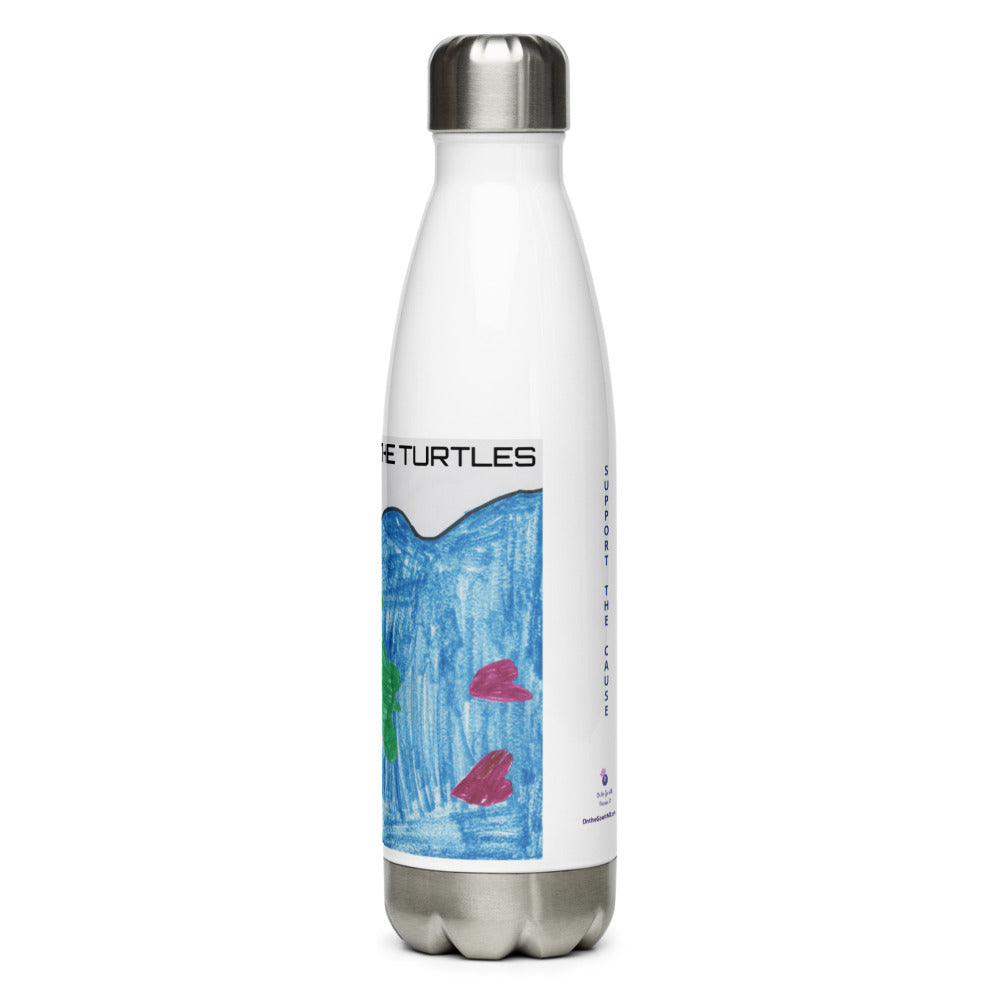 Save the Turtles Stainless Water Bottle - On the Go with Princess O