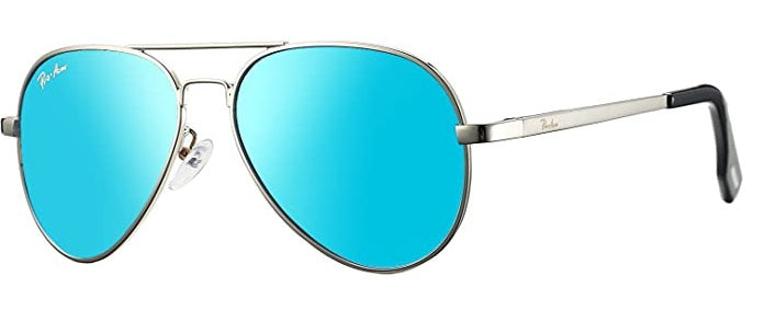 Classic Blue Polarized Aviator Youth Sunglasses - On the Go with Princess O