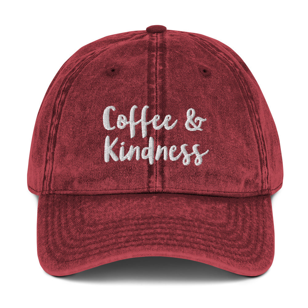 Coffee & Kindness Vintage Hat - On the Go with Princess O